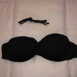 Victoria’s Secret Black Strapless Swimsuit Top